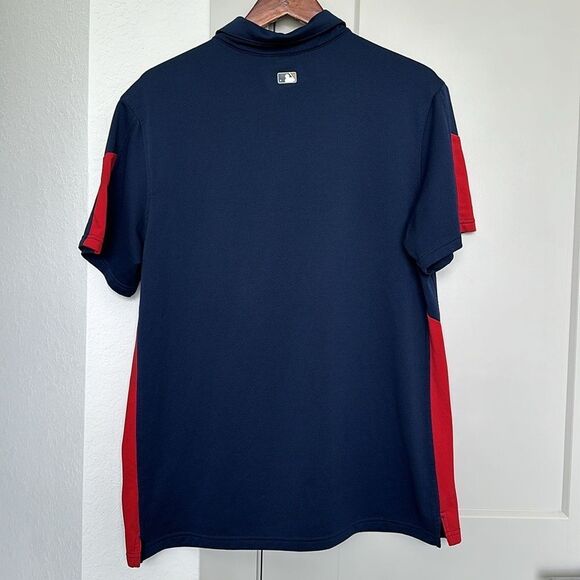 NIKE WASHINGTON NATIONALS NAVY BLUE RED DRI FIT POLO MENS LARGE - Picture 5 of 6
